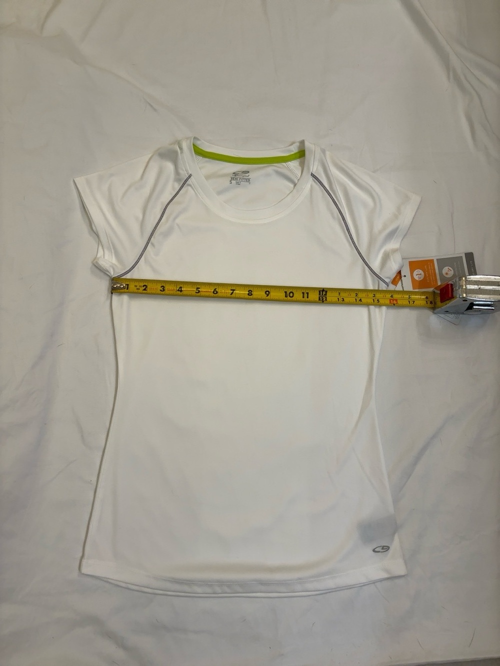 🤍 NWT Champion C9 Semi-Fitted Performance Tee Small White Athletic Shirt‎